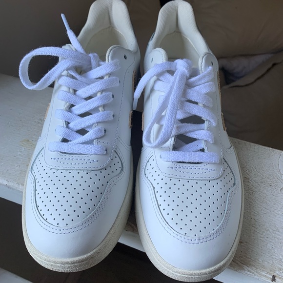 VEJA V-10 CHROMEFREE LEATHER WHITE, Women's, 37 (7) - Picture 8 of 8